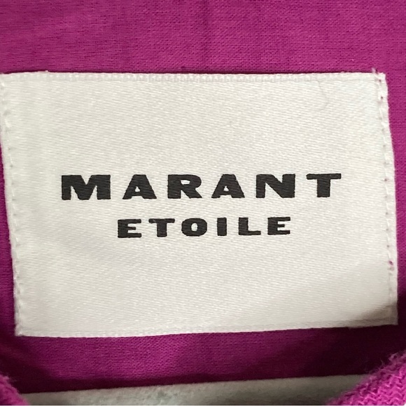 Isabel Marant Etoile Silk Shirt Dress-Purple-Women’s 40/L-Designer-Luxury-NEW - Picture 4 of 10